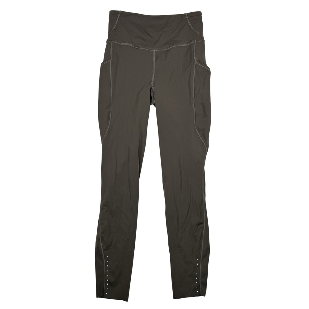 Lululemon Women's Size 4 Dark Olive Green Fast Free Crop II Nulux